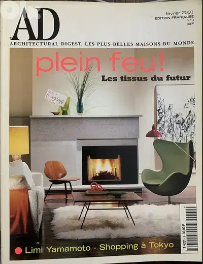 ARCHITECTURAL DIGEST (AD) Collection - 8 selected issues (2001-2002)