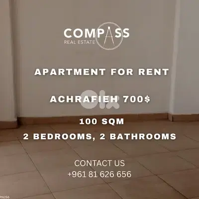 apartment for rent achrafieh