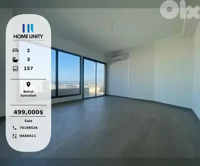 apartment with terrace for sale in saccine Achrafieh, Beirut