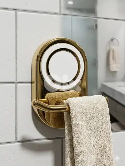 Double Hook Towel Hanger علاقة مناشف بخطافين