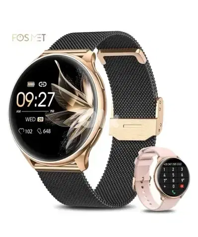 FOSMET Smartwatch for Women – Bluetooth Calling – Brand New