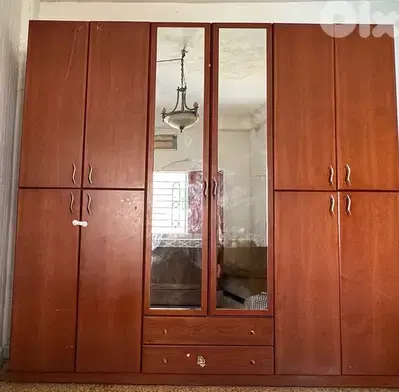 wooden closet
