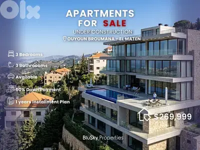 Apartments For SALE In Ouyoun Broumana #GS