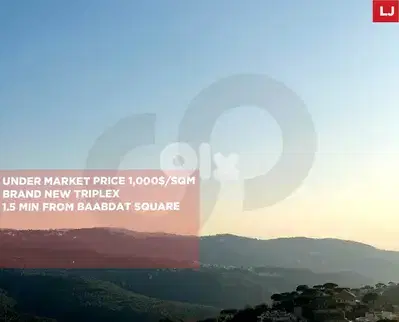 Stunning view , Brand new Triplex ,  Baabdath / بعبدات REF#LJ133814
