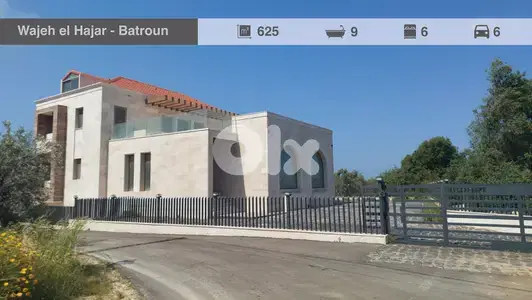 Wajeh El Hajar/Batroun: Luxury Triplex Villa for sale