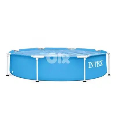 Intex Metal Frame Above Ground Pool 244 x 51 CM - انتكس - حوض سباحة