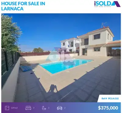 "Pyla, Larnaca" Detached 3-Bedroom House+Private Pool+View 4sale
