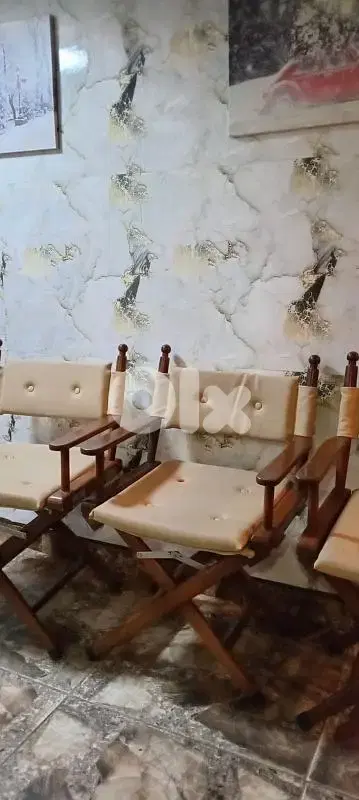 للبيع ٣ كراسي يخوت ملكية (خشب تيك أصلي ) حالة ممتازة