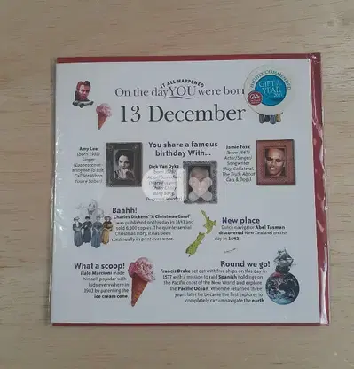 It all happened on the day You were born Birthday Greeting Cards.