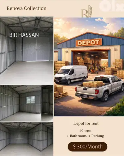 Depot for rent in Bir Hassan