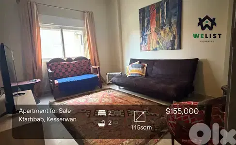 Apartment for sale in Kfarhbab شقة للبيع في كفرحباب Apartment for sale in Kfarhbab شقة للبيع في كفرحباب