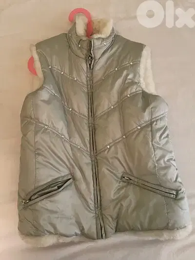 silver gilet