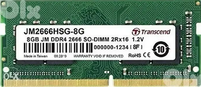 Transcend 8GB JM DDR4 2666 SO-DIMM $20