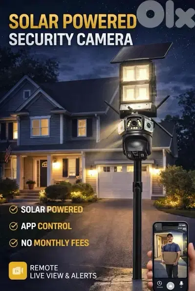 3 lenses security camera