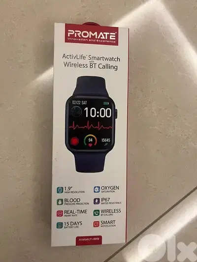 Open Box Promate smart watch for sale