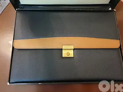 slim leather document holders