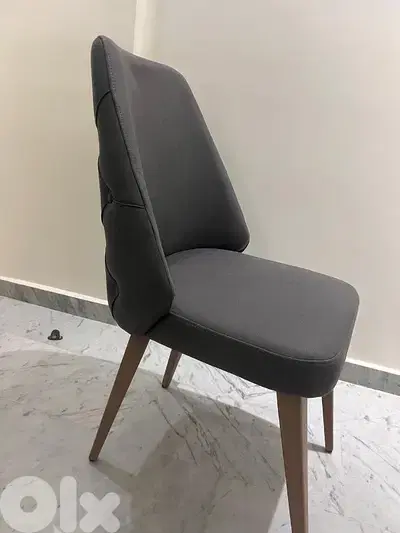 8 chairs nubuk grey in excellent condition