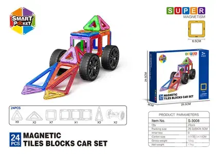 Magnet Blocks Activity car Playset