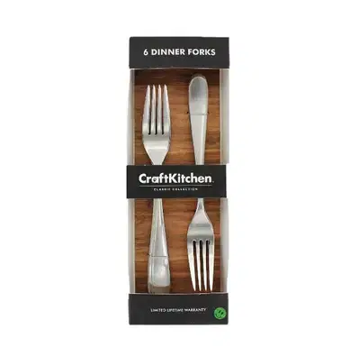 craftkitchen dinner forks 6pcs set