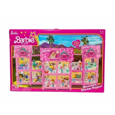 Doll’s Large House Playset for Kids - طقم بيت دمى كبير للأطفال للعب