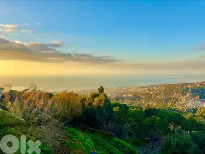 Land for Sale in Broumana – Prime Location with Sea View