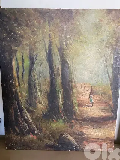 old painting signed. 71 x58 cm