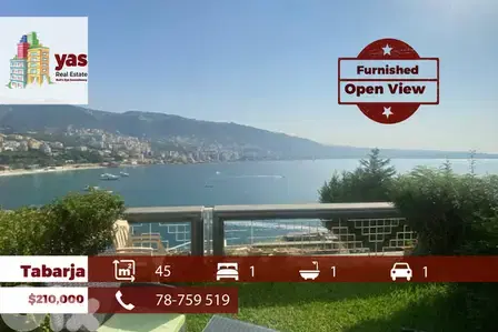 Tabarja/Dona maria 45m2 | Furnished Chalet  | Open View | IV/RH/EH