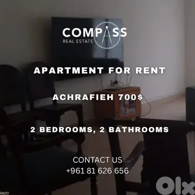 APARTMENT FOR RENT IN ACHRAFIEH