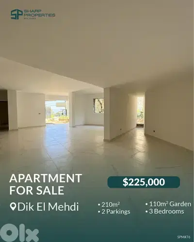 Apartment For Sale - Dik El Mehdi #SPM76