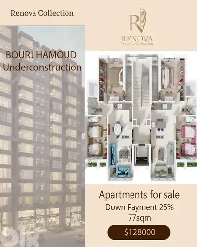 Underconstruction Apartments for sale in Bourj Hammoud