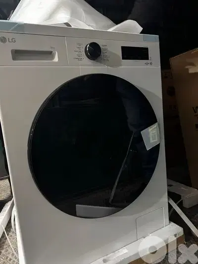 Washer LG 9kg White غسالة أل جي الأصلية إنفرتر