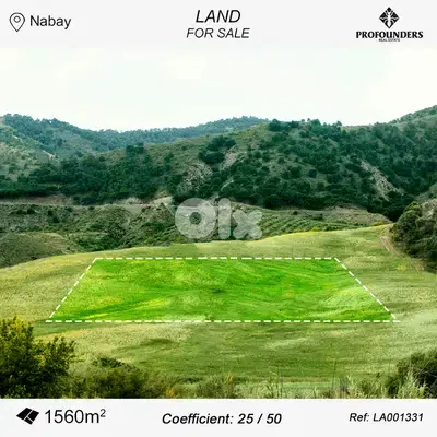 Land for sale in Nabay ارض للبيع في ناباي