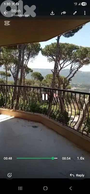 apartment For rent in broummana شقة للايجار في برمانا