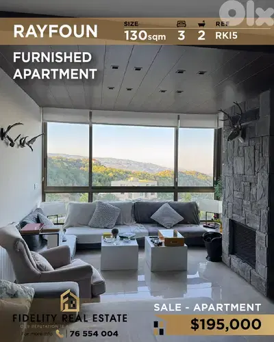 Apartment for sale in Rayfoun RKI5 شقة  للبيع في ريفون