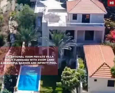 infinity pool, garden,furnished, Saida, maghdouche/مغدوشه REF#HI136035