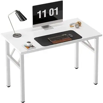 Folding Table White L 100 x W 60 x H 76 CM