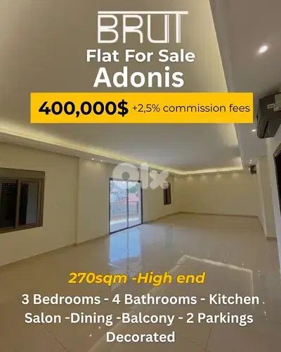 270 sqm High End apartment for sale in Adonis