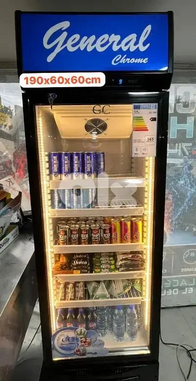 Refrigerator General Chrome 190cm براد واجهة جنرال كروم