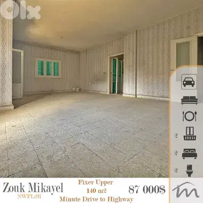 Zouk Mikayel | Fixer Upper | 3 Balconies | Prime Rental Investment