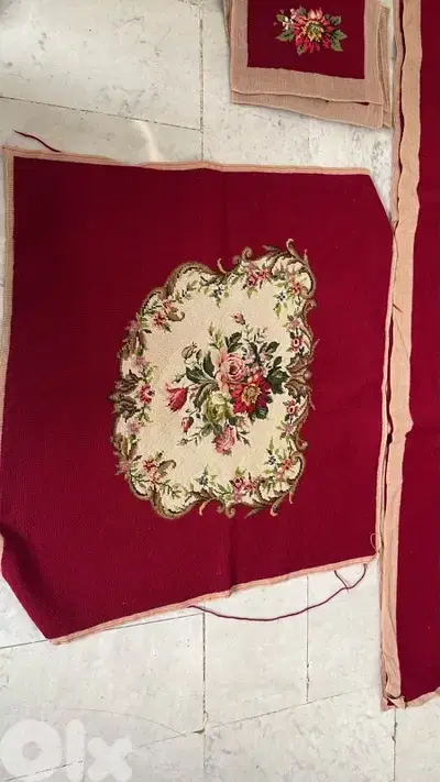 Handmade embroidered canvas