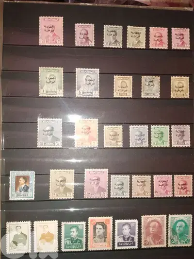 Arab president vintage stamps