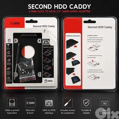 Second HDD Caddy – 9.5MM SATA to SATA Adapter