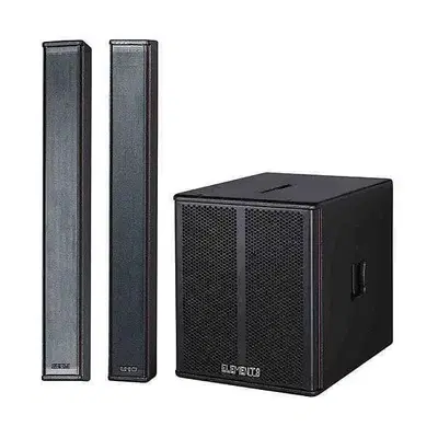 KB ELEMENTS Active Subwoofer with Sound Bar Tower