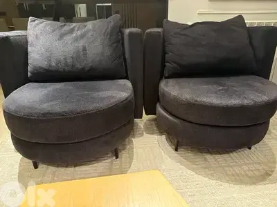 Modern Black Accent Lounge Chair – Elegant & Comfortable