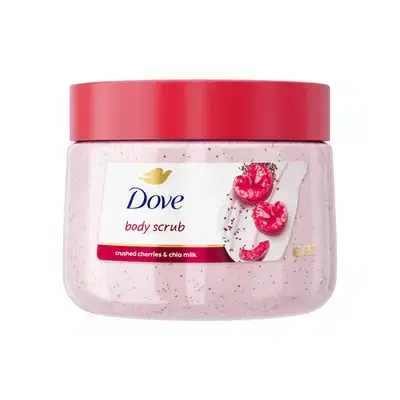 Dove Crushed Cherries & Chia Milk Body Scrub 425 g