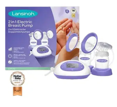 Lansinoh electric breast pump plus acc.