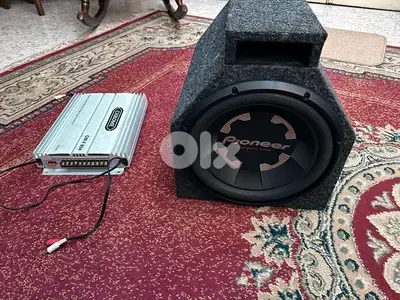 Pioneer subwoofer and amplifier