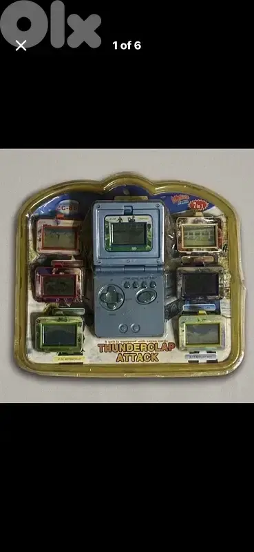 Vintage Thunderclap Attack 7-in-1 LCD Handheld Game New in Box 4pieces