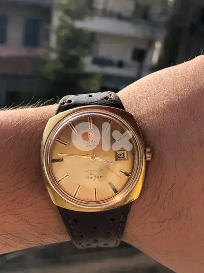 Tissot sav7en automatic watch like new 1960 ساعة تيسوت اوتوماتيك