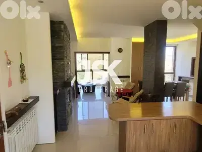 L18774 Furnished Duplex Chalet  Mountain View For Rent in Faraya
